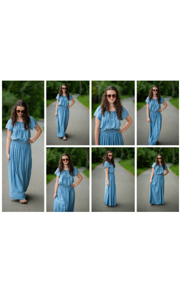 Dlouhá letní sukně 7061 Itálie