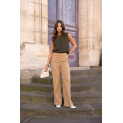 Elegantní kalhoty wide-leg s knoflíky Onado H3031