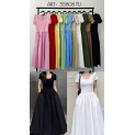 Dlouhé kombinované šaty VOGUE 55808