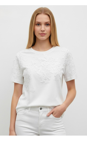 Dámská halenka s krajkou M52276