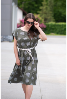 Šaty MIDI s potiskem 25083