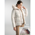 Krátká zimní bunda s kapucí MB8670 Itálie
