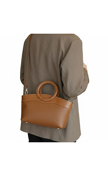 Stylová kožená kabelka B0110