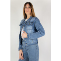 Bunda džínová 3D-6799-1 Itálie