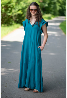 Dlouhé šaty volný střih 35505 Itálie