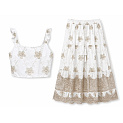 Letní BOHO komplet sukně/TOP VOGUE L553
