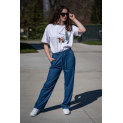 Džínové široké kalhoty do gumy YV5530