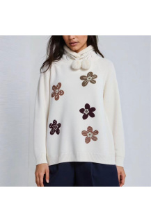 Stylový zimní svetr s aplikací QJ86778