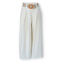 Široké kalhoty s páskem 24503
