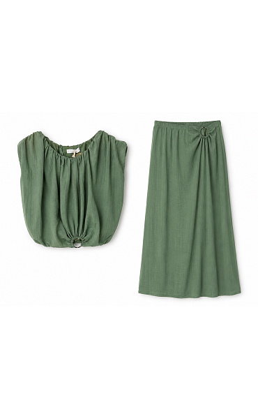 Komplet sukně+crop top VOGUE M2309/3307