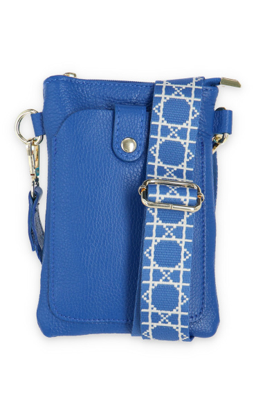 Kabelka malá crossbody-mobil ,kůže 949 Itálie