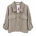 Stylová lněná bunda OVERSIZED 13292