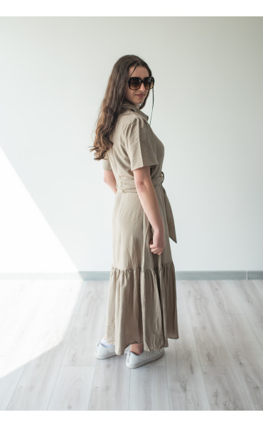 Košilové šaty s volánem MC 23285