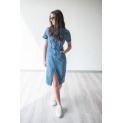 Džínové šaty kr. rukáv Ormi 9876