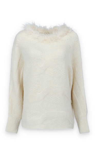 Elegantní svetřík oversize USee Y607 Itálie