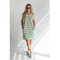 Šaty s proužkem K7307 Mooij Itálie