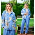 Bunda oversized květ SF 25366