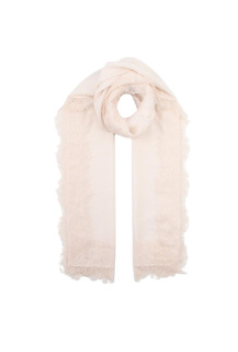 Dámská elegantní šála s krajkou E-09549