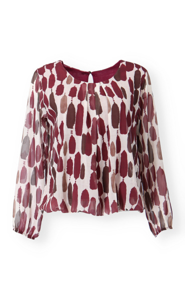 Elegantní halenka s potiskem 13852 Latino Paris