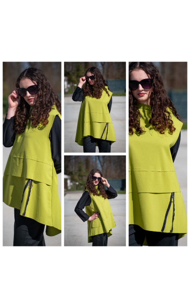 Trendy vesta se stojáčkem 39946