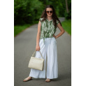 Kalhoty lněné culottes 7635