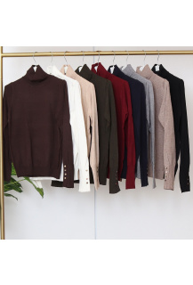 Elegantní rolák s knoflíčky 8549