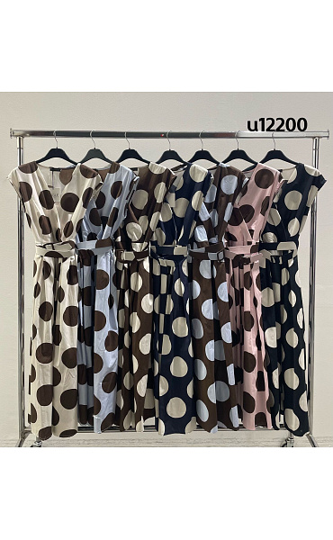 Překládané šaty s páskem vzor U12200