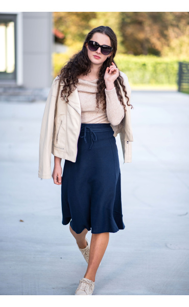 Sukně midi úplet 81030 Itálie