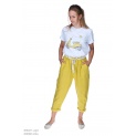 Kalhoty lněné capri   Italie 7232  10156
