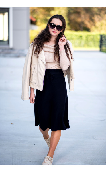 Sukně midi úplet 81030 Itálie