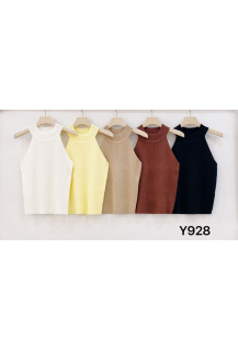 Top žebrovaný Slim Fit Y928