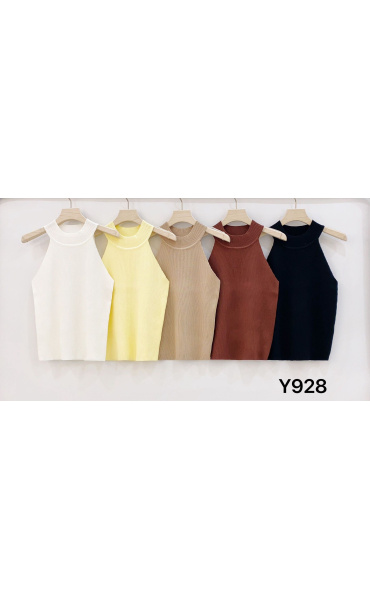 Top žebrovaný Slim Fit Y928