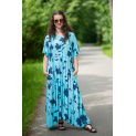 Dlouhé letní šaty květ 24321 Itálie
