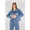Bunda džínová 3D-6799-1 Itálie