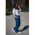 Džínové široké kalhoty do gumy YV5530