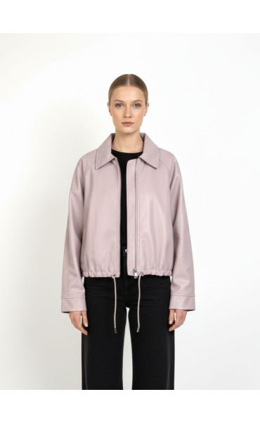 Trendy koženková bunda na zip K-ZELL 3592