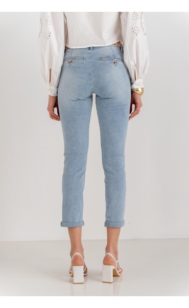 Elegantní chino kalhoty s šátkem Onado H2819