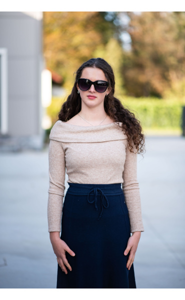 Halenka přes ramena lurex U10538 Italie