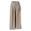 Široké kalhoty s páskem 24503