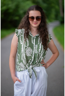 Košile s volánovým rukávem 16280 Itálie