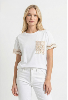 Dámské BOHO tričko s kapsou M5121