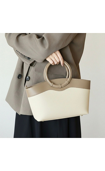 Stylová kožená kabelka B0110