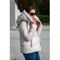 Krátká zimní bunda s kapucí MB8670 Itálie