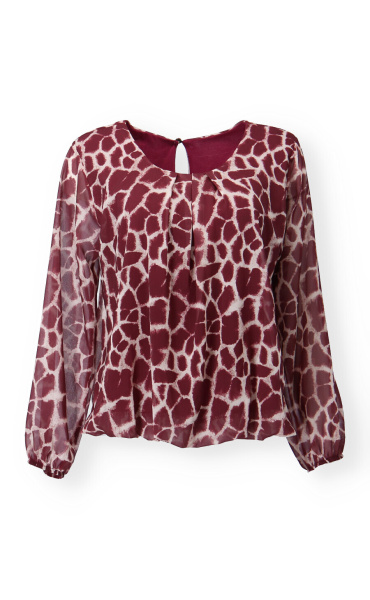 Elegantní halenka s potiskem 13852 Latino Paris