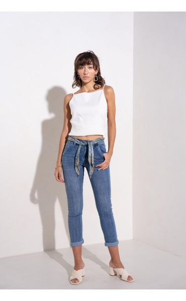 Elegantní chino kalhoty s šátkem Onado H2819