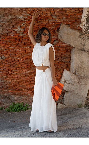 Komplet sukně+crop top VOGUE M2309/3307
