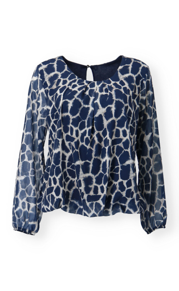 Elegantní halenka s potiskem 13852 Latino Paris