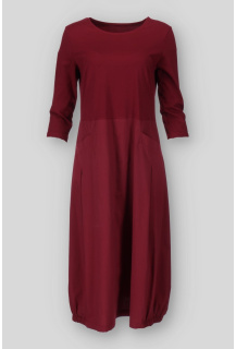 Šaty kombinované s kapsami 4157/4088 Pratto