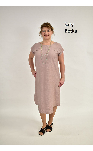 Šaty s krátkým rukávem Betka 143, - Kepa style