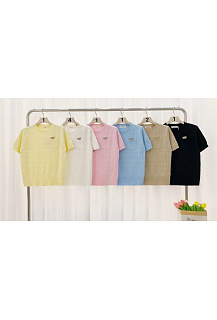 Svetřík s kapsou a aplikací kr. rukáv CH85897